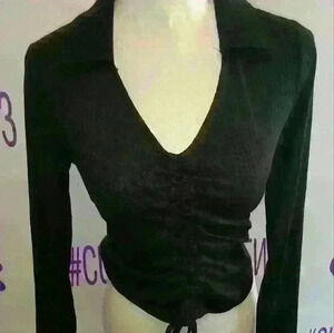 No boundaries Johnny Taylor ruched top new with tags multiple sizes. Black.